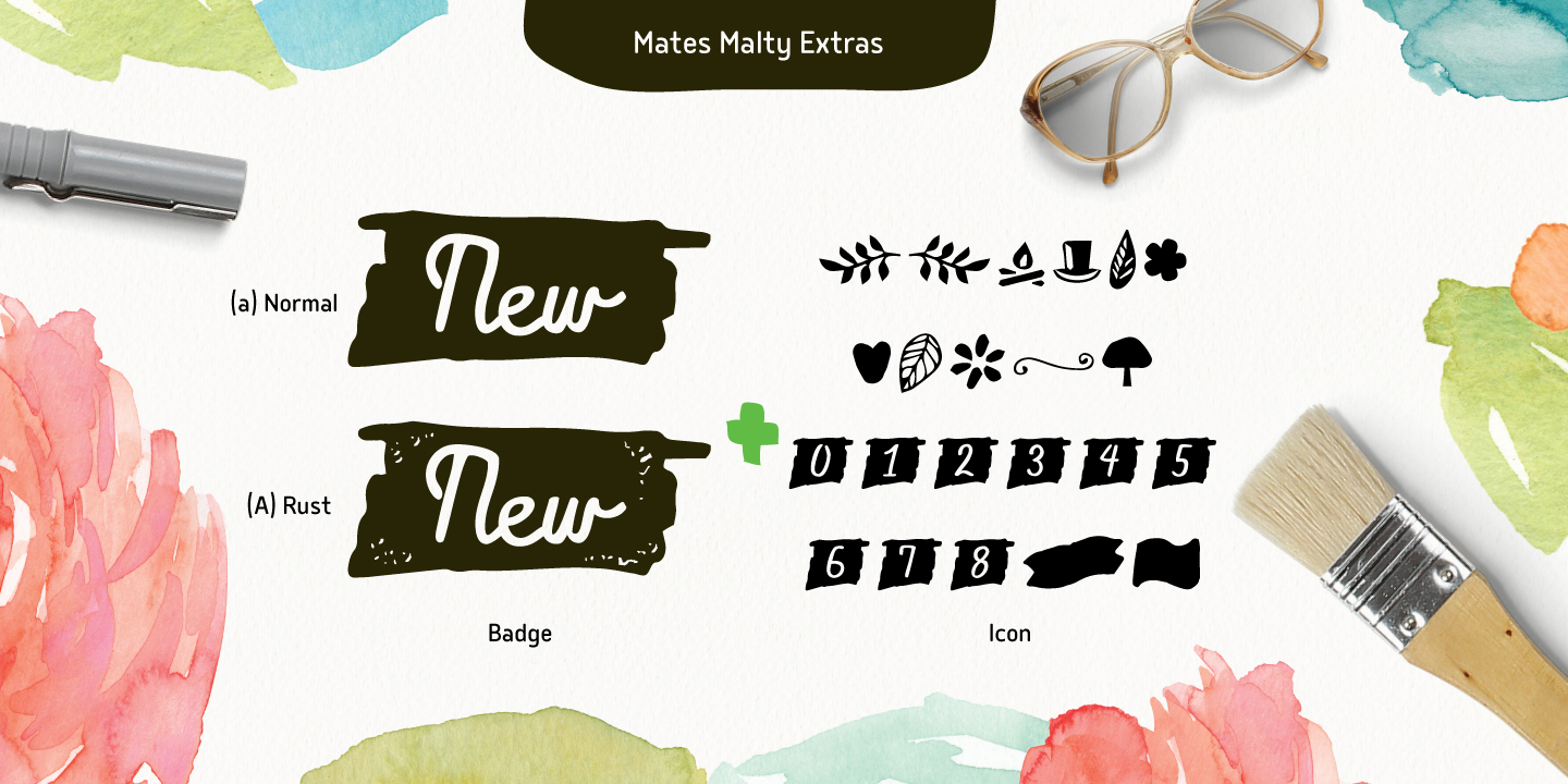 Ejemplo de fuente Mates Malty #10